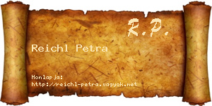 Reichl Petra névjegykártya
